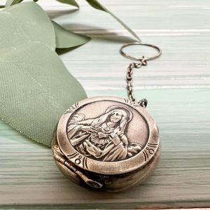 Antique Rosary Case With Mini Rosary 1800’s